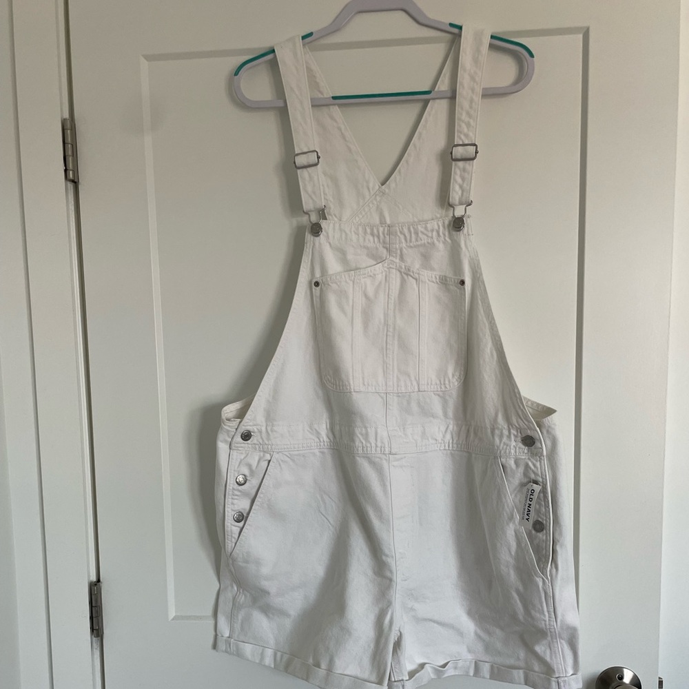 White short overalls